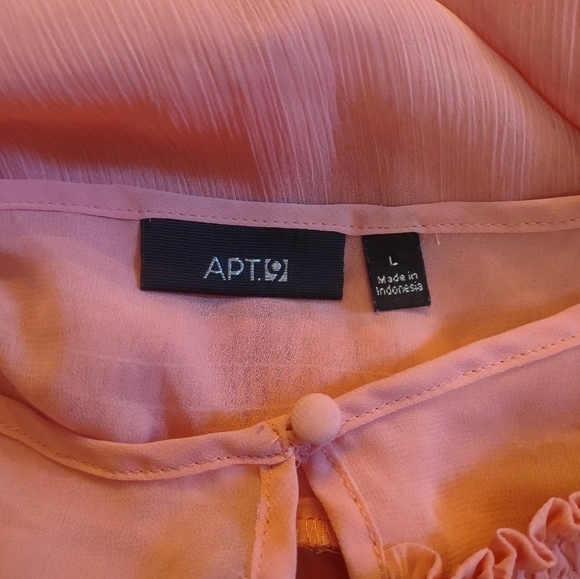 Apt 9 women's size large pink blouse shirt top - Picture 6 of 7